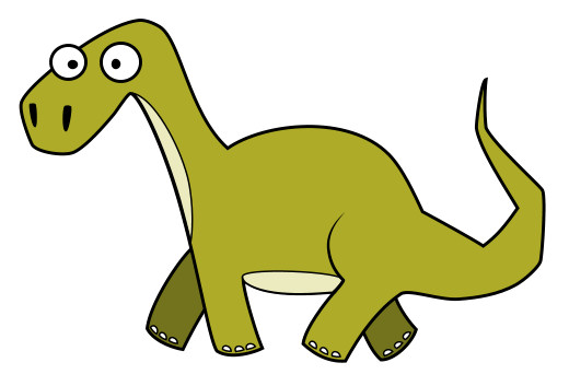 Drawing cartoon dinosaurs