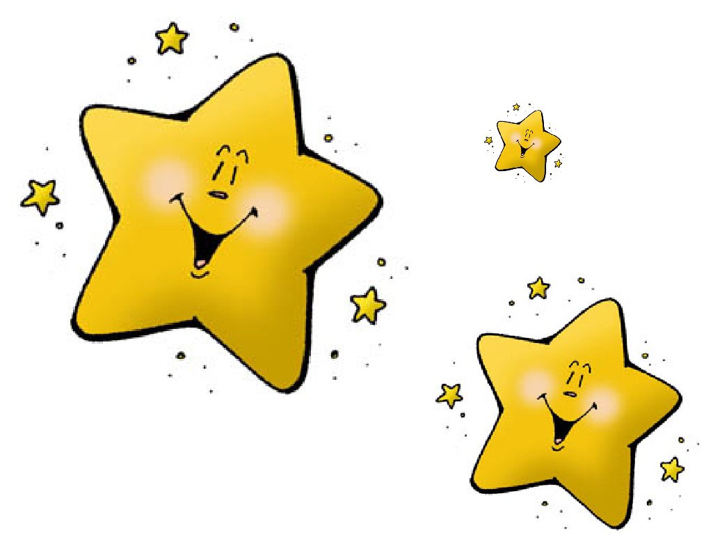 Happy shooting star clipart