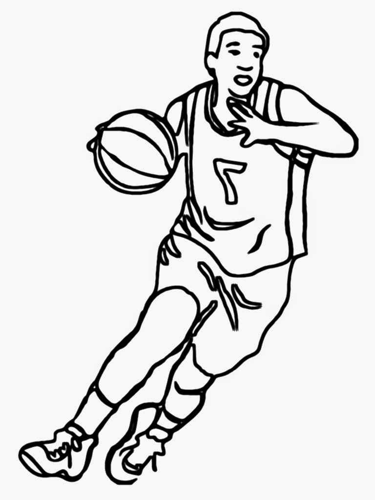 free black and white basketball clipart - photo #39