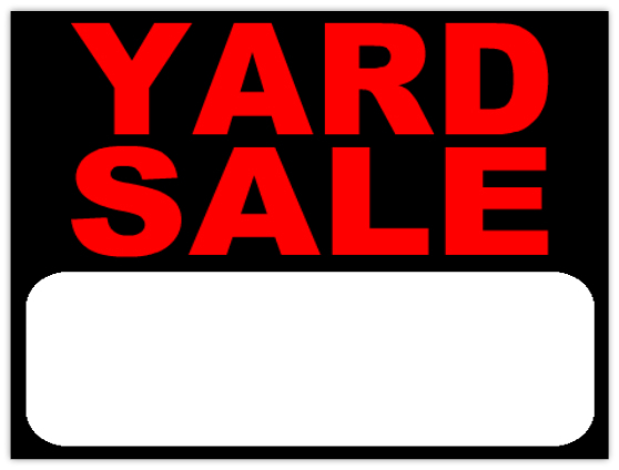 Garage Sale Signs