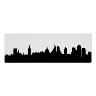 London Skyline Silhouette Gifts on Zazzle
