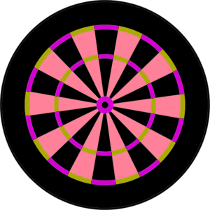 darts target board - vector Clip Art