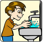 Kid Washing Face Clip Art - Free Clipart Images