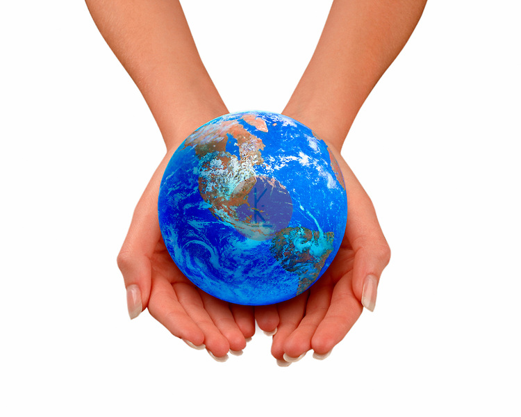 clipart globe with hands - photo #48