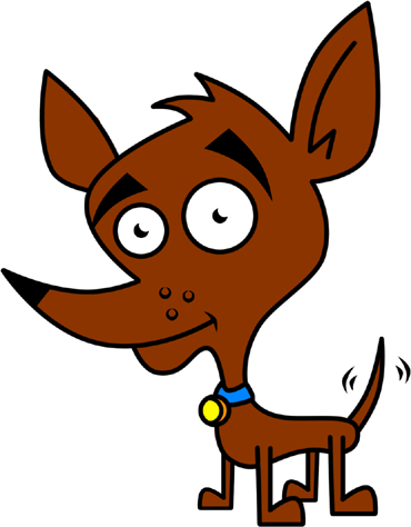 Crazy dog clipart free png
