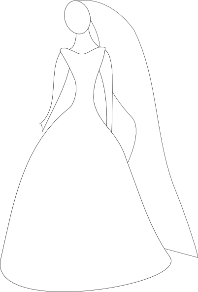 free wedding gown clipart - photo #46