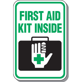 First Aid Kit Inside Symbol Sign
