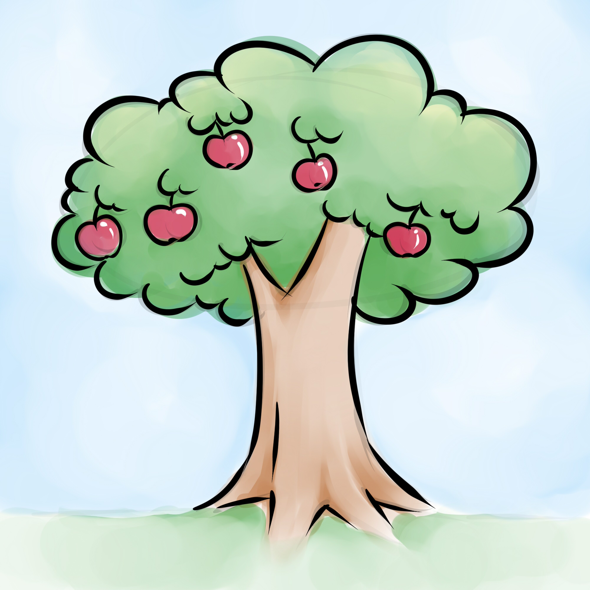 clipart apple drawing - photo #40