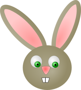 Cute Bunny Rabbit clip art - vector clip art online, royalty free ...