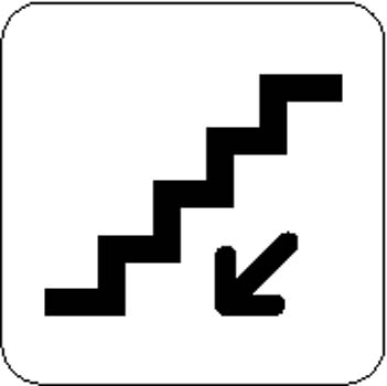 Escalator down Sign Board Vector vector, free vector images