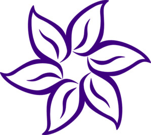 Purple Flower clip art - vector clip art online, royalty free ...