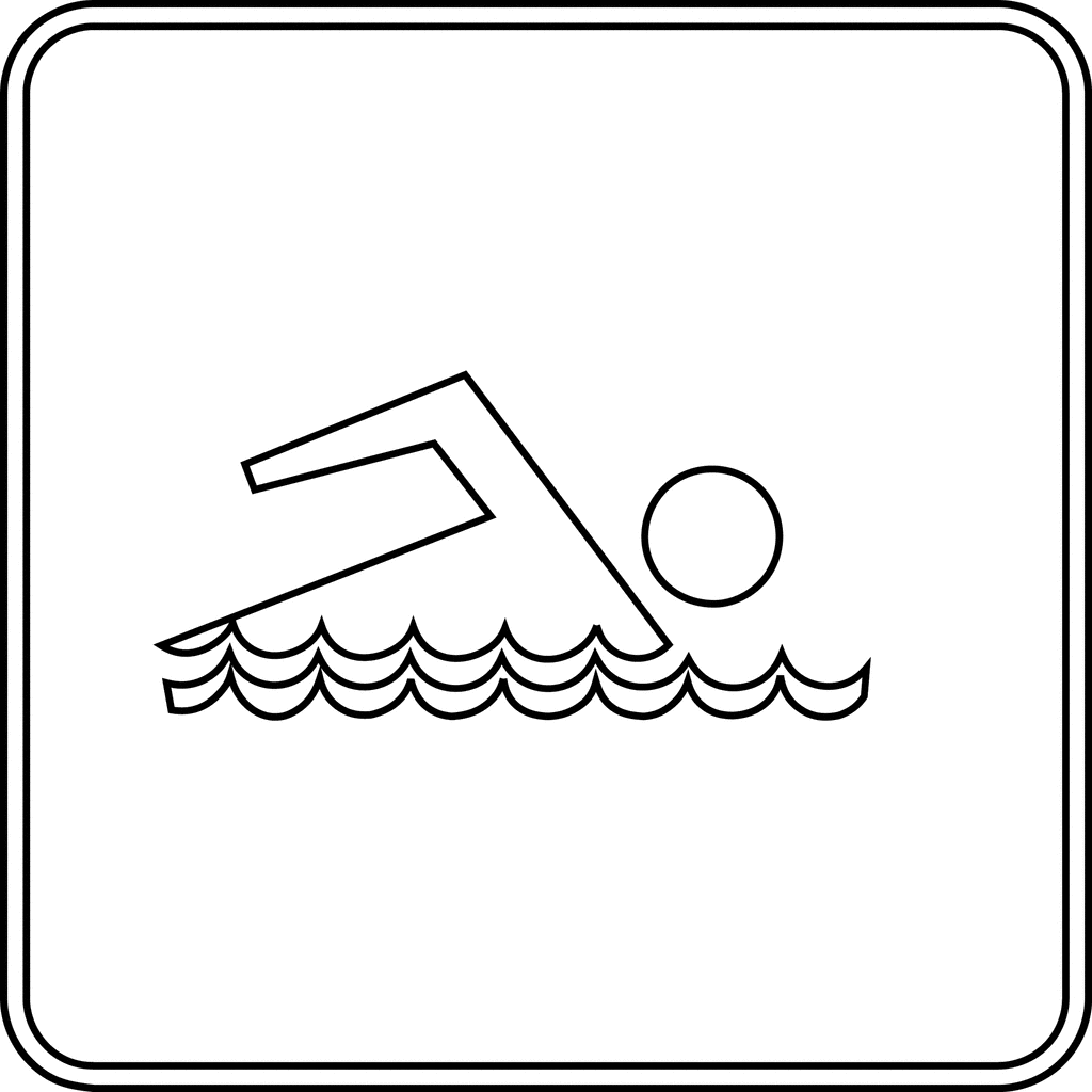 Swimming, Outline | ClipArt ETC