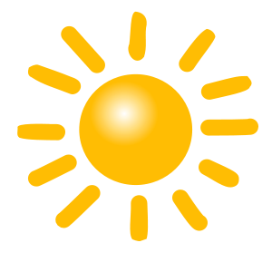Weather Symbols: Sun medium 600pixel clipart, vector clip art ...