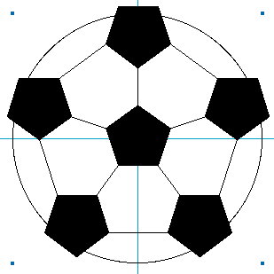 soccer ball drawing template
