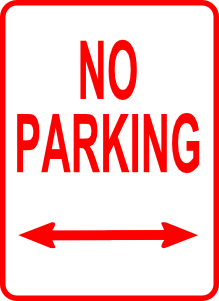No Parking Sign Clip Art - vector clip art online ...