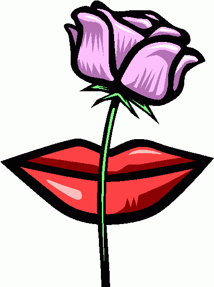 lips_&_rose clipart - lips_&_rose clip art