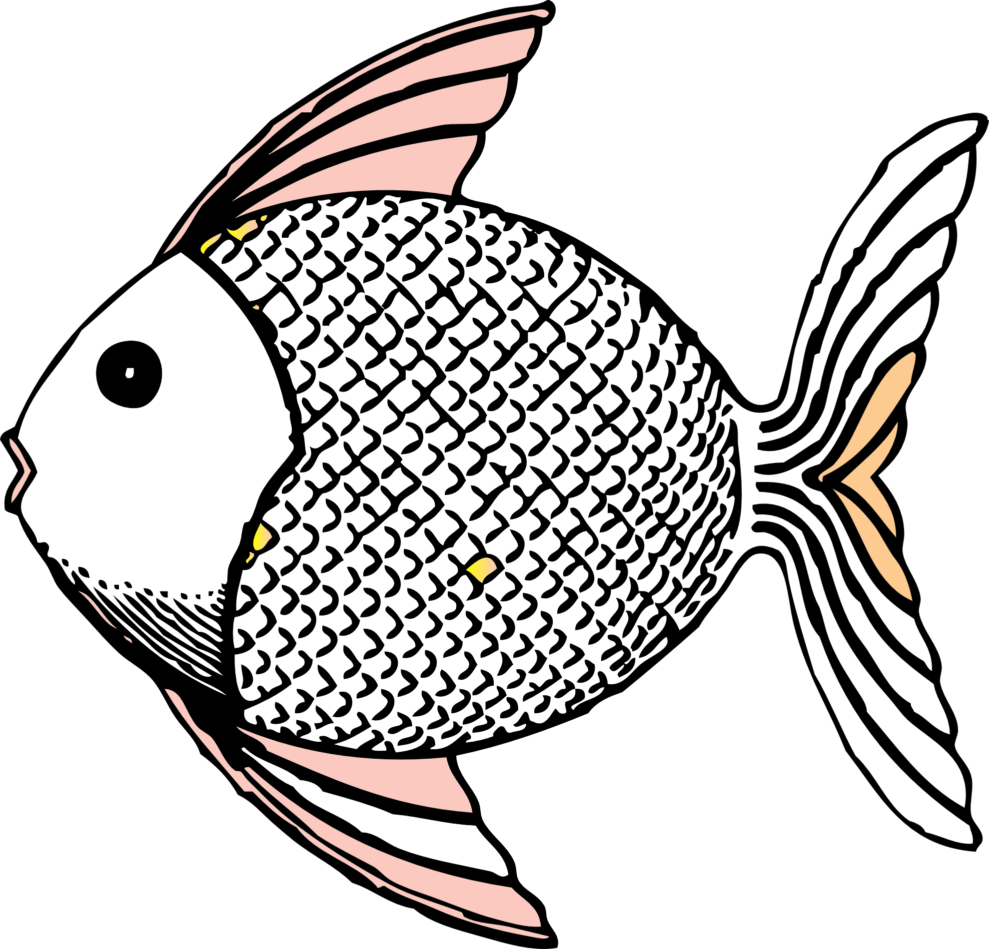 fish clipart white - photo #1