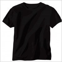 Black t shirt templates for adobe illustrator Free vector for free ...