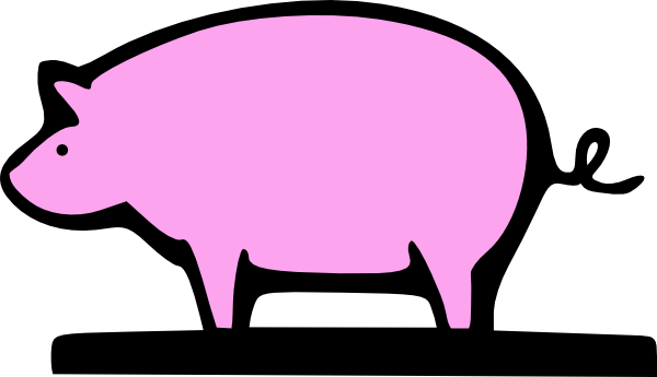 Farming Pig Animal clip art Free Vector