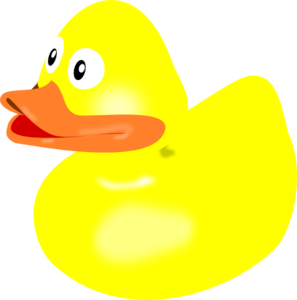 Yellow Rubber Duck clip art - vector clip art online, royalty free ...