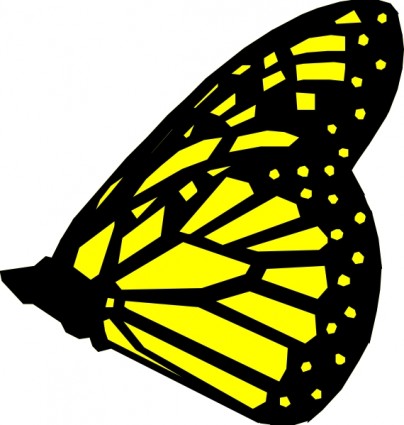 Yellow butterfly clip art Free vector for free download (about 16 ...