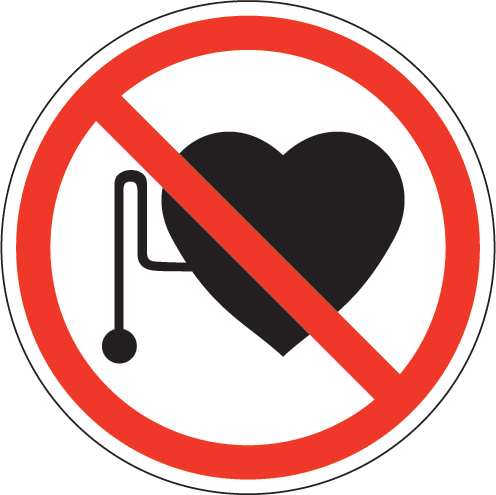 No Pacemaker Label by SafetySign.com - J6552