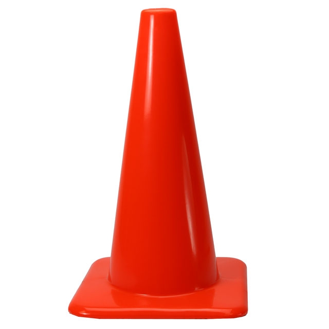 Orange Traffic Cone / Safety Cone: 18" H