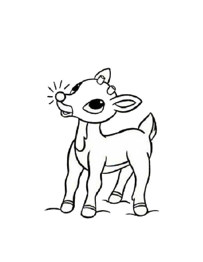 Reindeer Outline - ClipArt Best