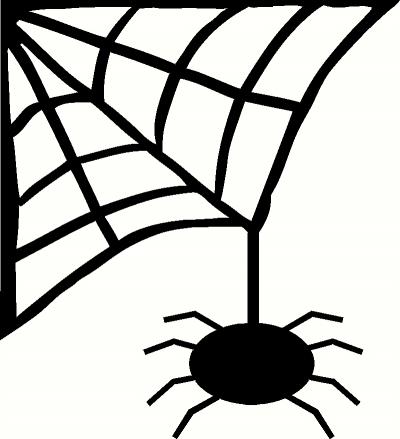 Spider Hanging From Web (1) Vinyl Decal | Halloween Vinyl Decals