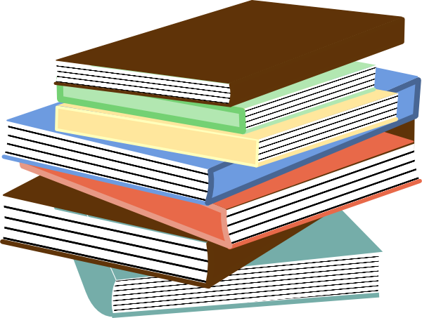 Stack Of Books clip art Free Vector