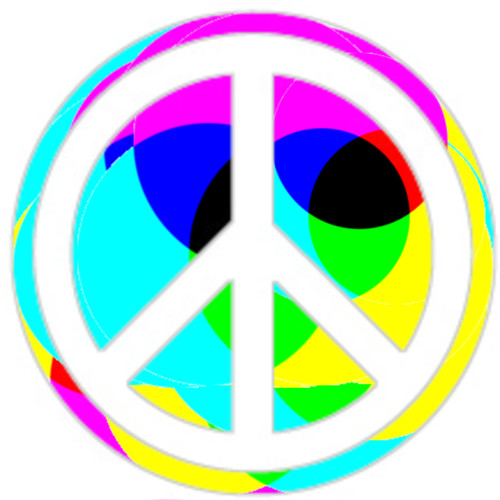 Colorful peace sign