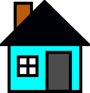 Teal House clip art - vector clip art online, royalty free ...