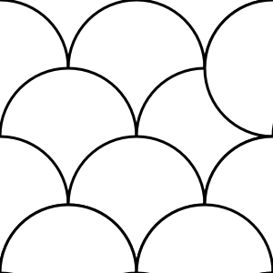Circles Pattern Tile clip art Free Vector