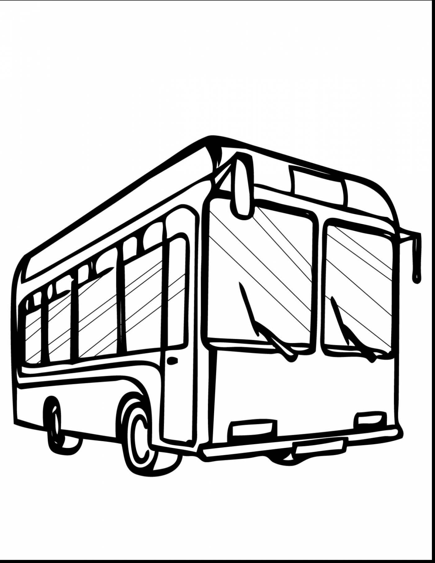 Bus Coloring Pages Clipart Best