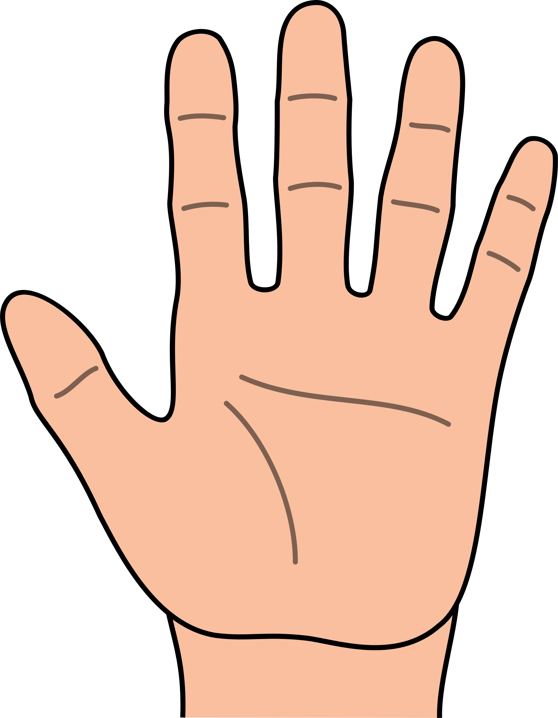 Hands on clipart