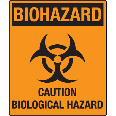 Caution Biological Hazard Signs And Labels, Safety Symbols | Seton