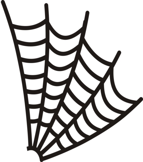 Spider Web 1 [M3235 Outline 8] - $4.00 : Custom Vinyl Stickers ...