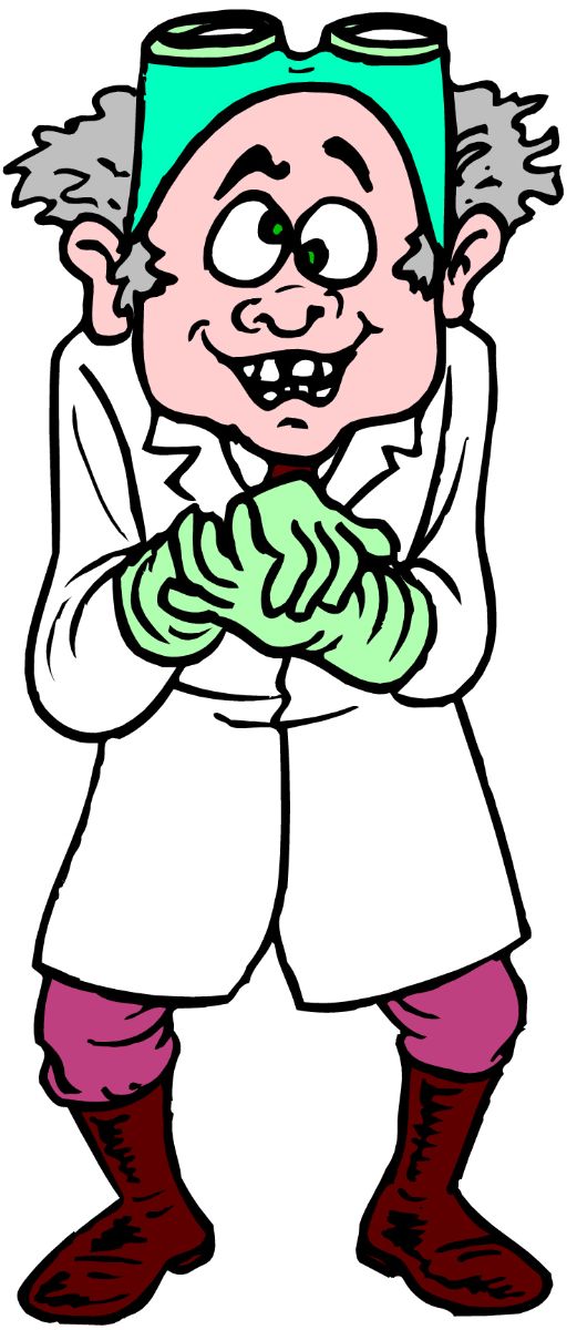 Mad scientist clip art