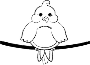 Clipart Bird Black And White - Free Clipart Images