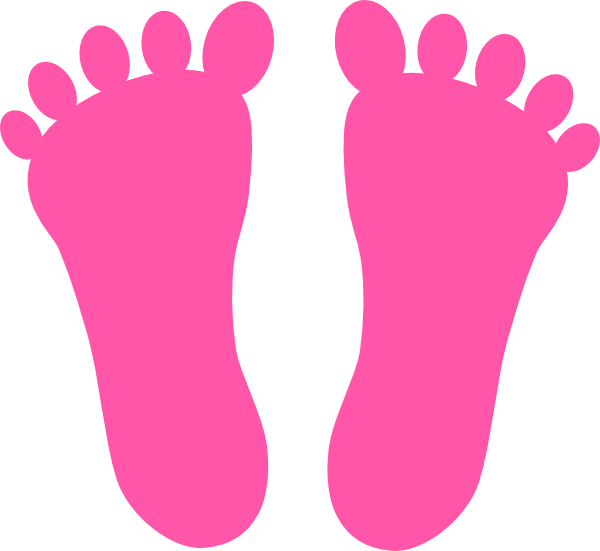 Blue and Pink Baby Footprint Clipart - Cliparts and Others Art ...