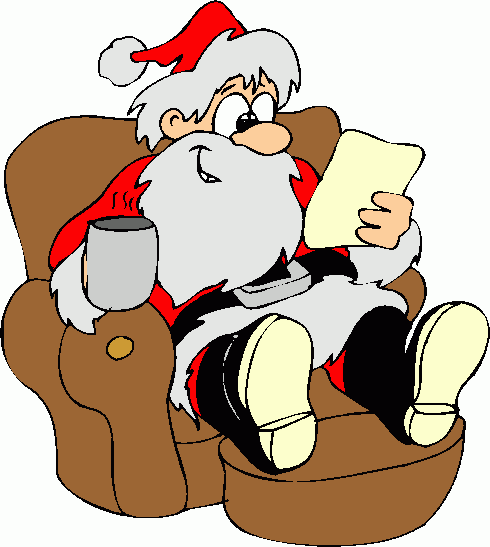 Library christmas clipart reading