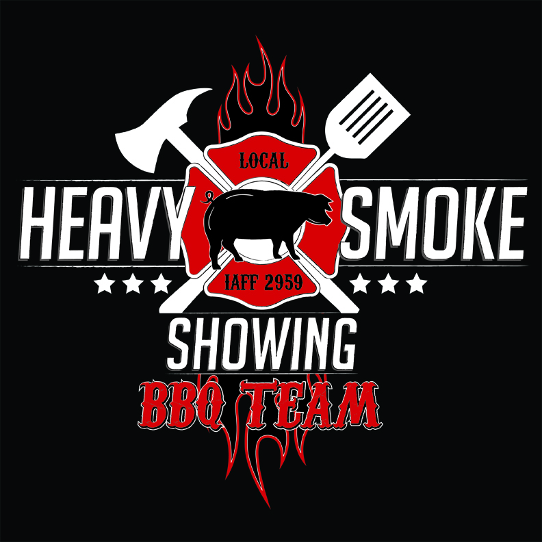 Heavy Smoke Showing Martin County Fire Dept. BBQ Team Logo ...