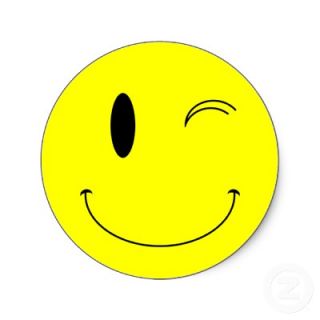 Clipart smiley face wink
