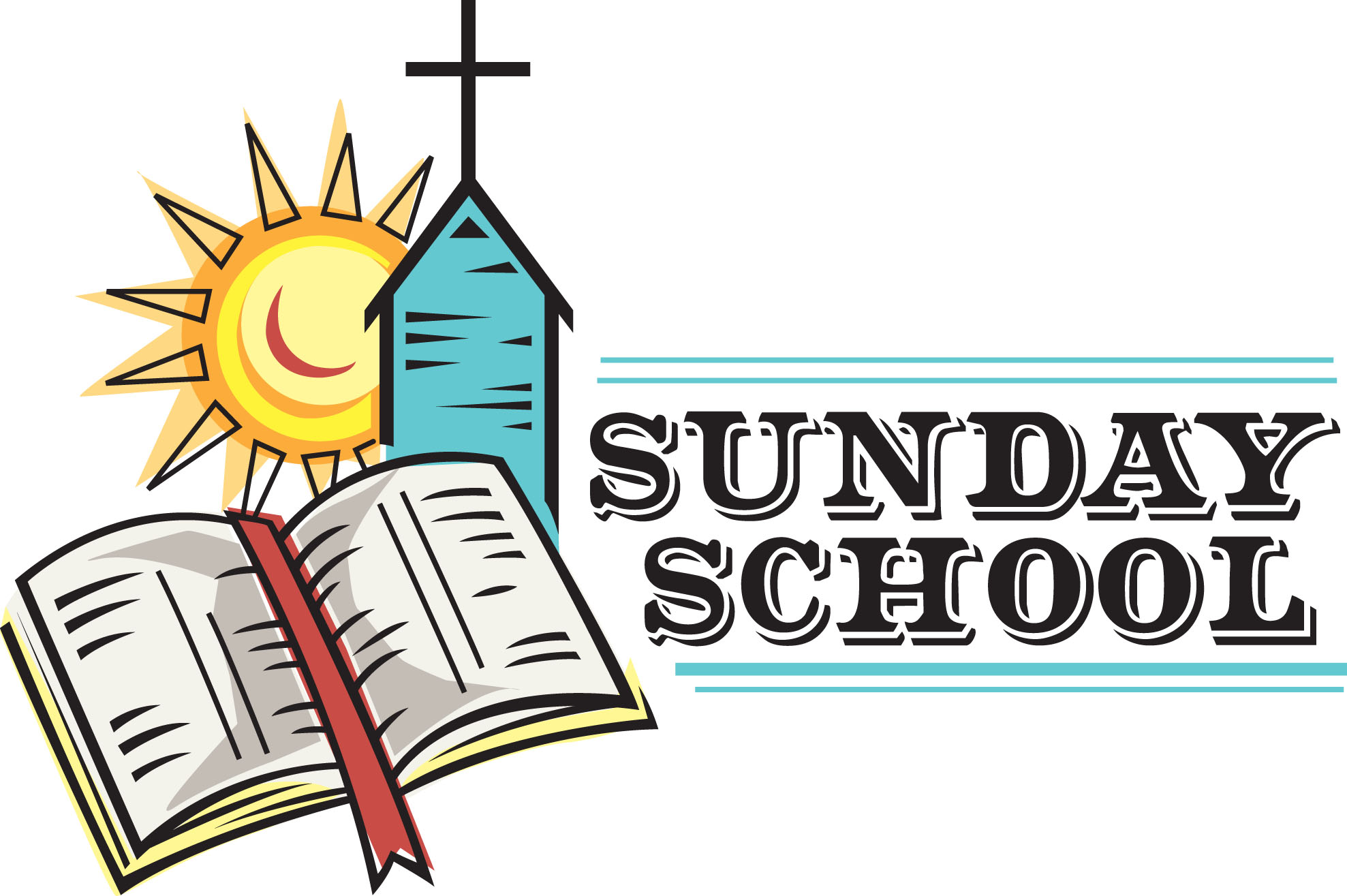 Family In Sunday School Clipart
