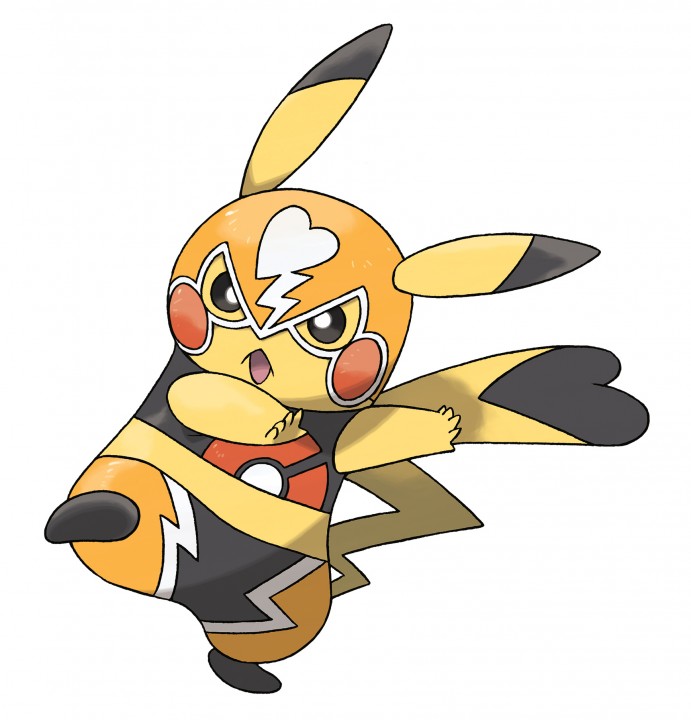 Official Art of Cosplay Pikachu in Pokemon Omega Ruby/Alpha Sapphire