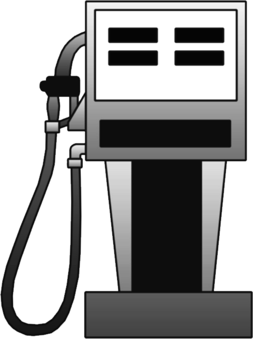 Gas clipart black and white