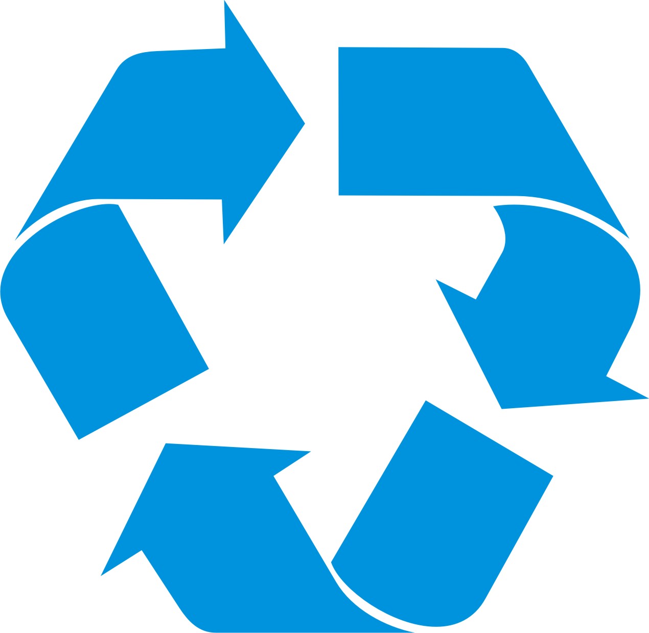 Blue Recycling Sign - ClipArt Best