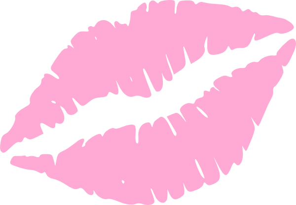 Light Pink Kiss Mark clip art - vector clip art online, royalty ...