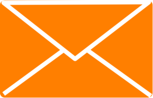 Orange Envelope 2 clip art - vector clip art online, royalty free ...