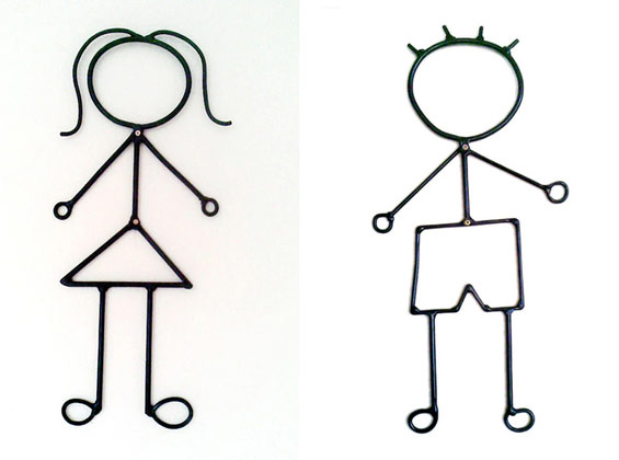 boy and girl stick figure clip art - photo #1